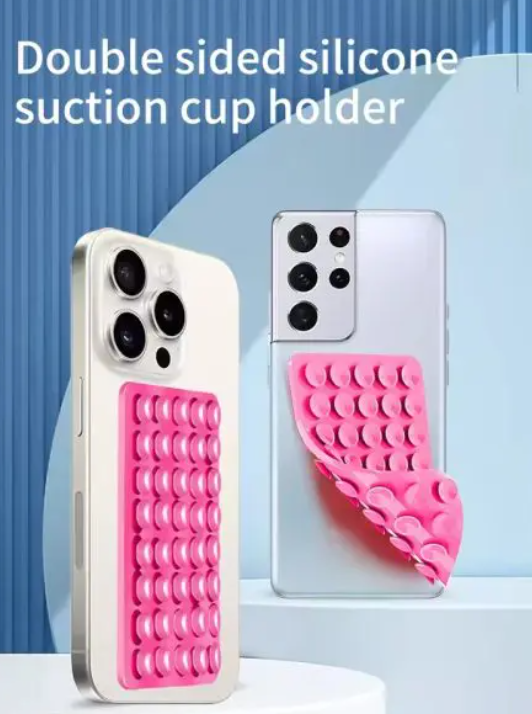 Double Side Silicone Suction Pad Phone Stand Multifunctional Fixture Suction Cup Detachable Hands-free Phone Holder